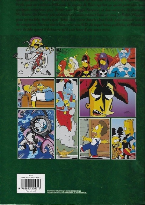 Verso de l'album Les Simpson (Super colossal) Volume 3