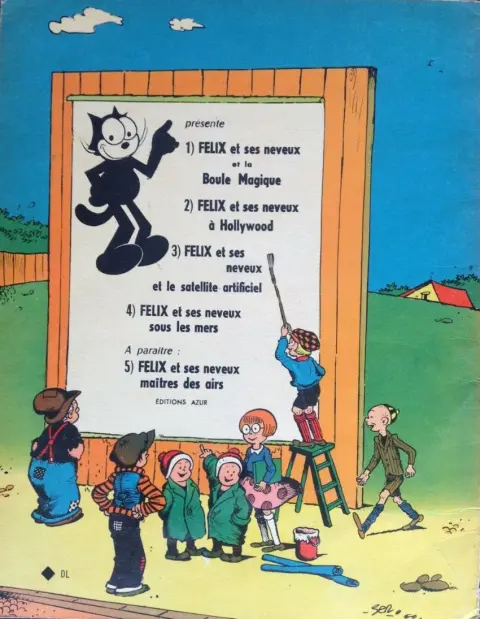 Verso de l'album Félix le chat et ses neveux 1 et la boule magique