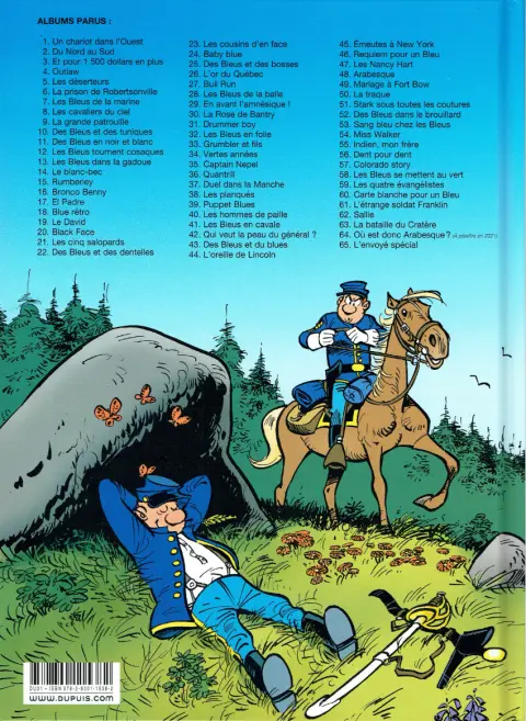 Verso de l'album Les Tuniques Bleues Tome 27 Bull Run