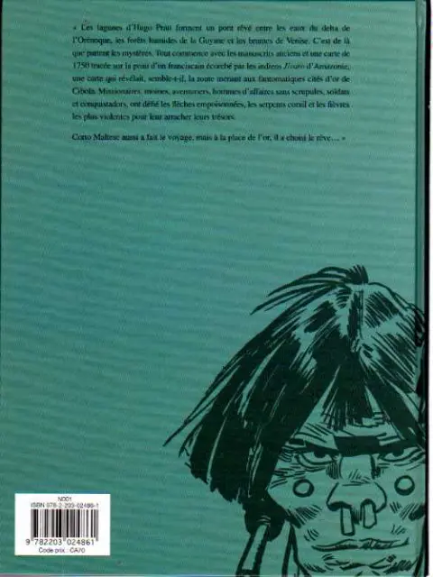 Verso de l'album Corto Maltese Tome 12 La lagune des mystères