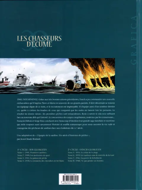 Verso de l'album Les Chasseurs d'écume Tome 8 1960, ne pas perdre un homme
