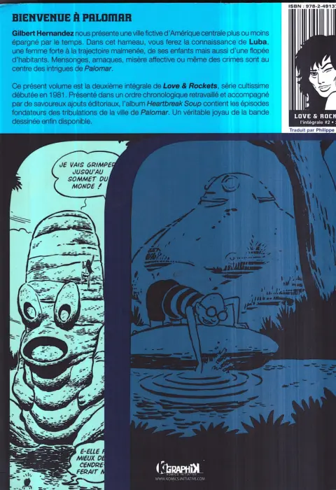 Verso de l'album Love & Rockets 2 Heartbreak Soup