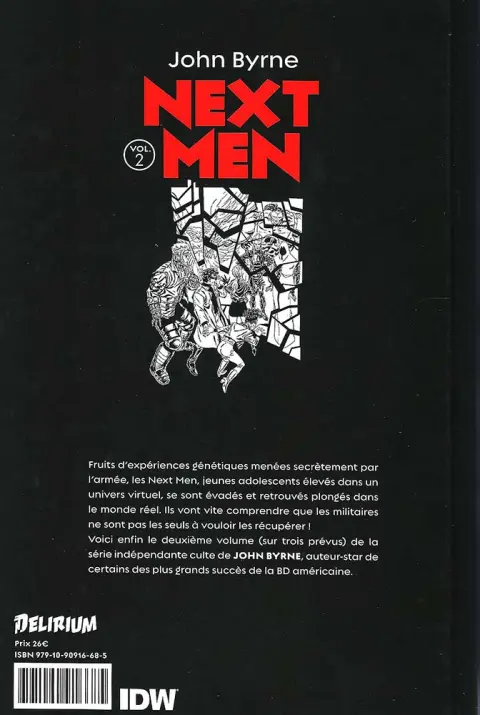 Verso de l'album Next Men Vol. 2