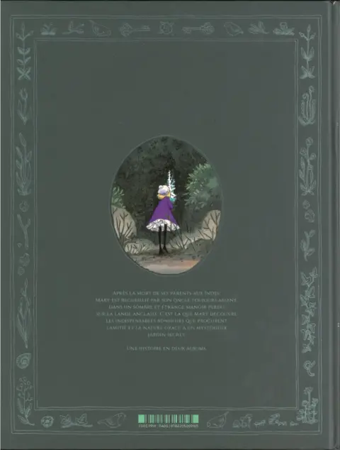 Verso de l'album Le jardin secret Première partie
