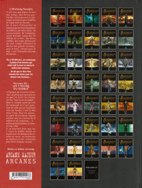 Verso de l'album L'Histoire secrète Volume 36 Les 7 tours du diable