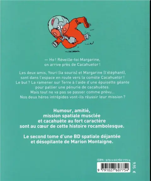 Verso de l'album Youri et Margarine 2 Mission cacahuète