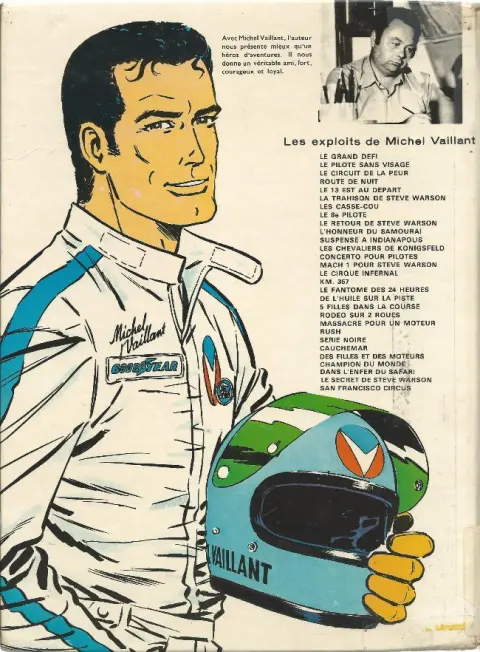 Verso de l'album Michel Vaillant Tome 17 Le fantôme des 24 heures