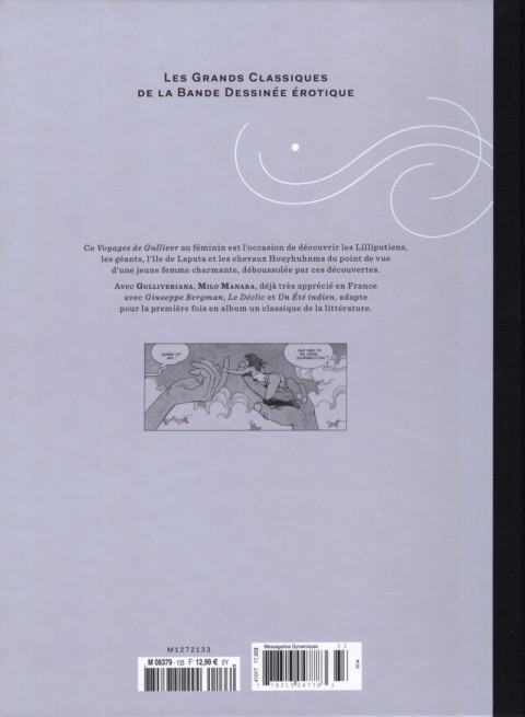 Verso de l'album Les Grands Classiques de la Bande Dessinée Érotique - La Collection Tome 133 Gulliveriana