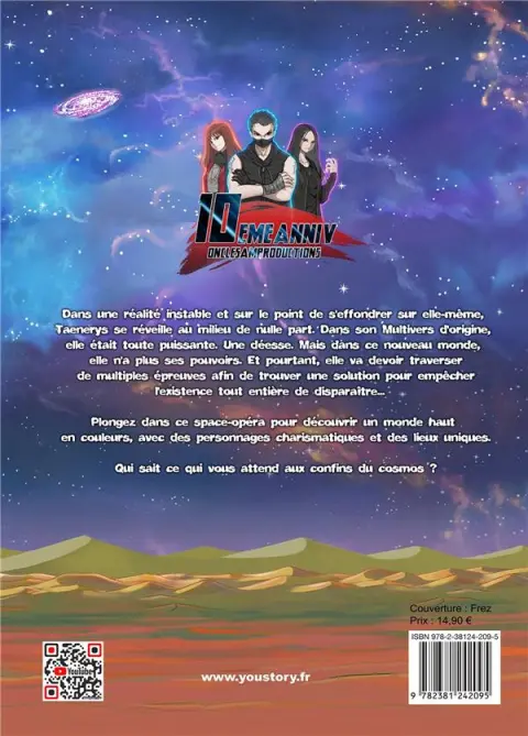Verso de l'album Taenerys et les jumelles starmaster