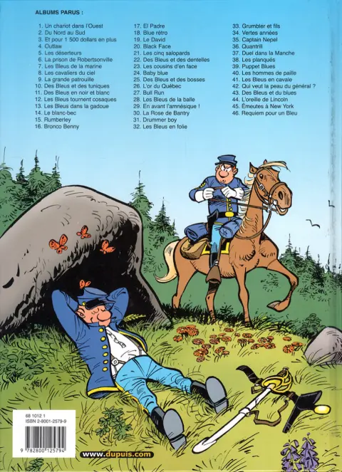 Verso de l'album Les Tuniques Bleues Tome 40 Les hommes de paille