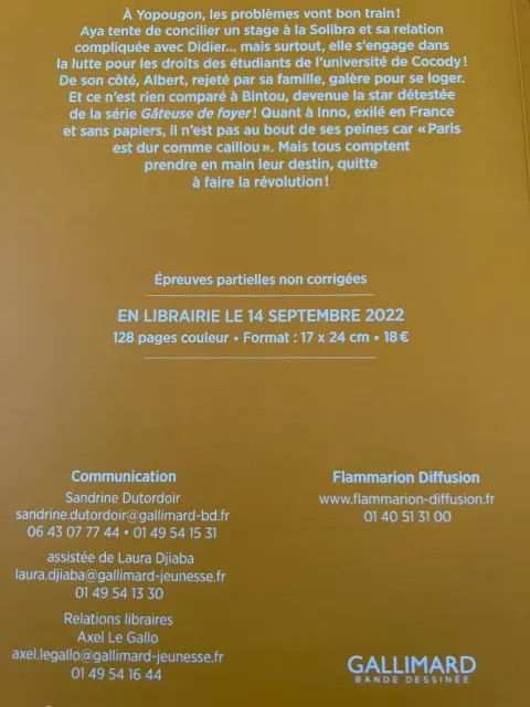 Verso de l'album Aya de Yopougon Tome 7