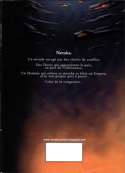 Verso de l'album Neraka 1 Livre 1 - L'Amulette des Dieux