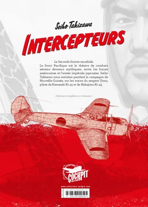 Verso de l'album Intercepteurs 1 La Campagne de Nouvelle-Guinée