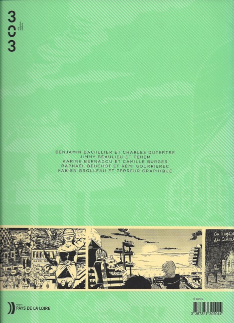 Verso de l'album Imaginaires 2040 Les pays de la Loire vus par 10 auteurs de bande dessinée