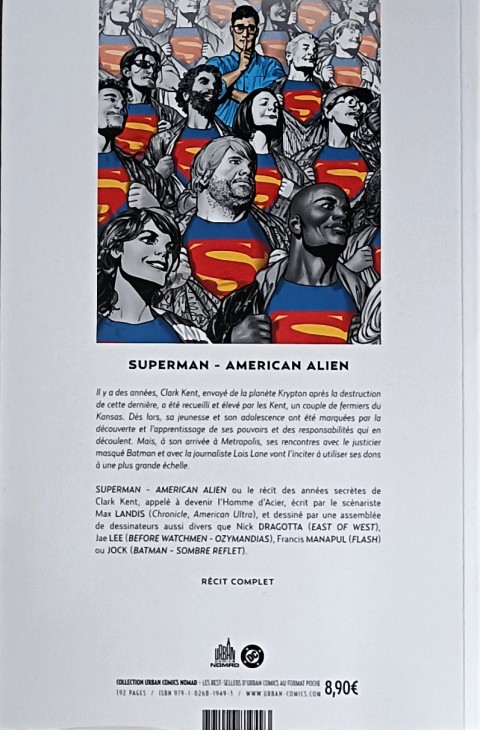 Verso de l'album Superman - American Alien Superman