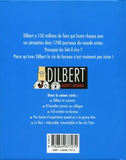 Verso de l'album Dilbert Vents d'Ouest Tome 5 Conversations avec Dogbert