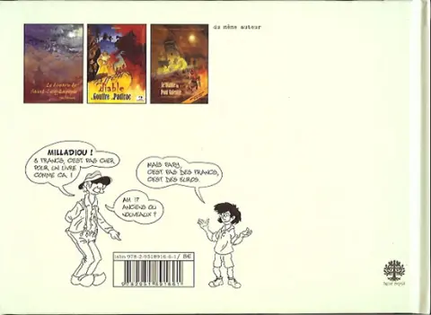 Verso de l'album Émile Adiou Tome 1 2001 l'odyssée de l'espace vert...