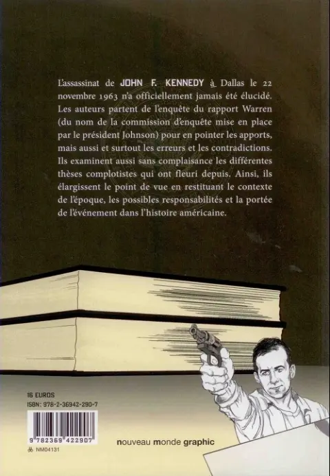 Verso de l'album Qui a tué Kennedy ? L'enquête illustrée