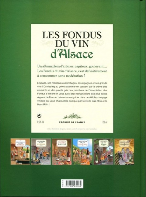 Verso de l'album Les Fondus du vin Tome 5 Alsace