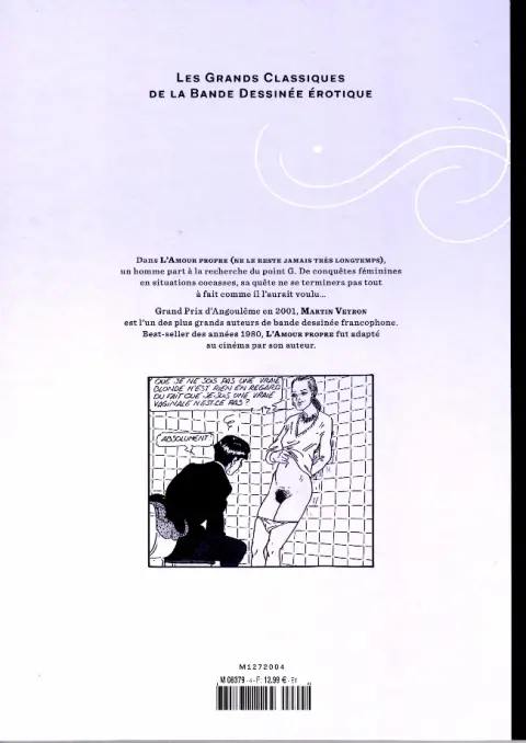 Verso de l'album Les Grands Classiques de la Bande Dessinée Érotique - La Collection Tome 4 L'Amour propre ne le reste jamais très longtemps