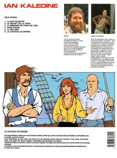 Verso de l'album Ian Kalédine Tome 6 Le couteau de braise
