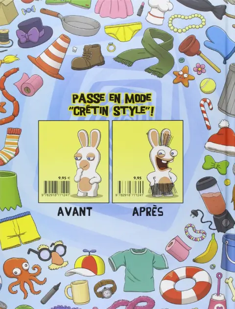 Verso de l'album The Lapins crétins Tome 7 Crétin style