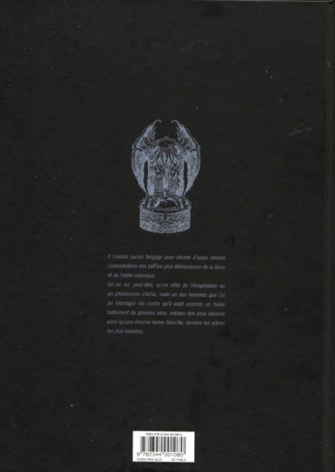 Verso de l'album Lovecraft Les Cauchemars de Lovecraft - L'Appel de Cthulhu et autres récits de terreur