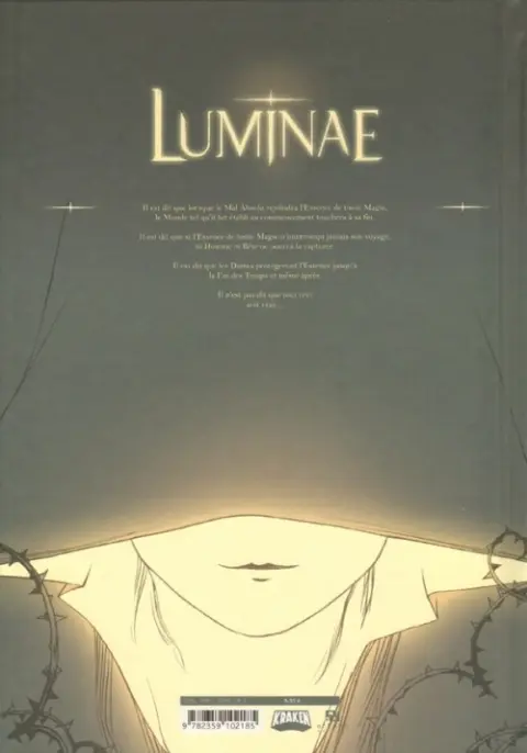 Verso de l'album Luminae Tome 1 La dame perdue