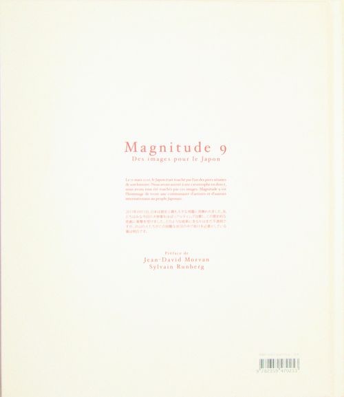 Verso de l'album Magnitude 9 Des images pour le Japon