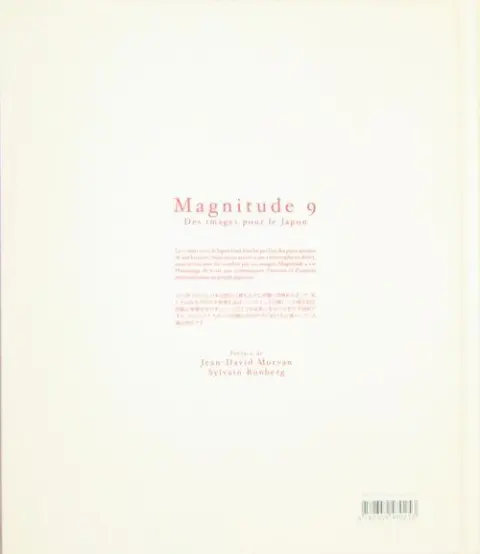 Verso de l'album Magnitude 9 Des images pour le Japon