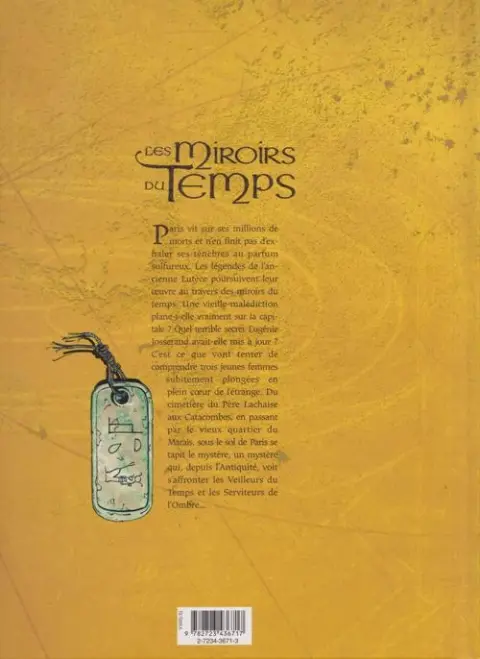 Verso de l'album Les Miroirs du temps Tome 1 Le retour des veilleurs