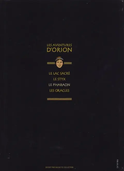 Verso de l'album Orion La collection - Hachette Tome 3 Le Pharaon