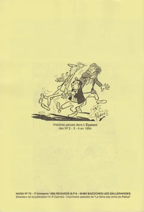 Verso de l'album Les Pieds Nickelés Les Amis de Pellos 1 Les Pieds Nickelés en bateau, policiers, chauffeurs de taxi