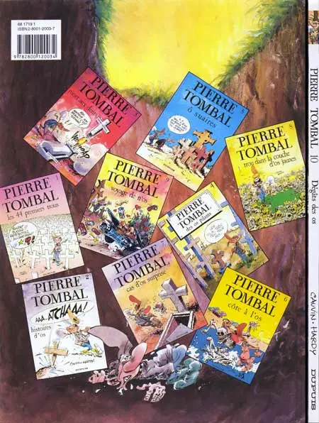 Verso de l'album Pierre Tombal Tome 10 Dégâts des os