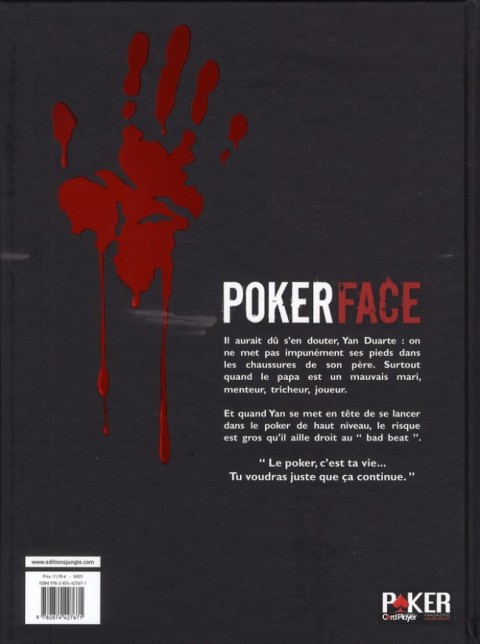 Verso de l'album Poker Face Tome 1 Bad beat