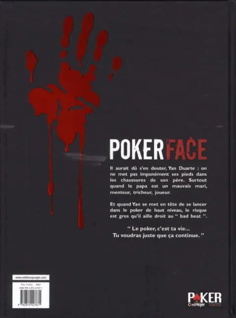 Verso de l'album Poker Face Tome 1 Bad beat
