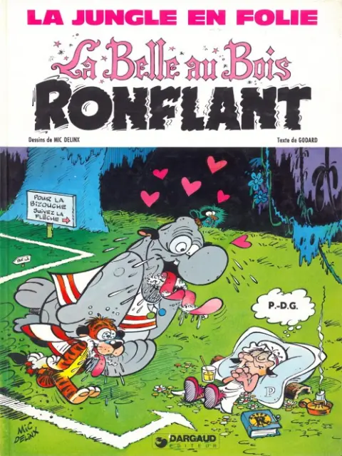 Couverture de l'album La Jungle en folie Tome 8 La Belle au Bois ronflant