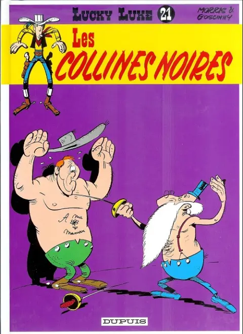 Couverture de l'album Lucky Luke Tome 21 Les collines noires