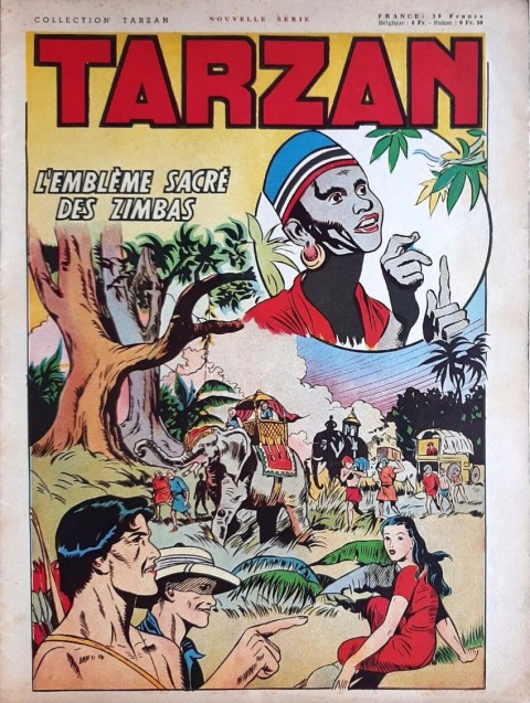 Couverture de l'album Tarzan (collection Tarzan) 8 L'emblème sacré des Zimbas
