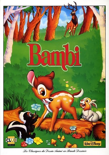 Couverture de l'album Les Classiques du dessin animé en bande dessinée Tome 8 Bambi