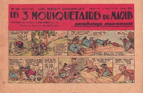 Les 3 Mousquetaires du Maquis Tome 13 Parachutage mouvementé