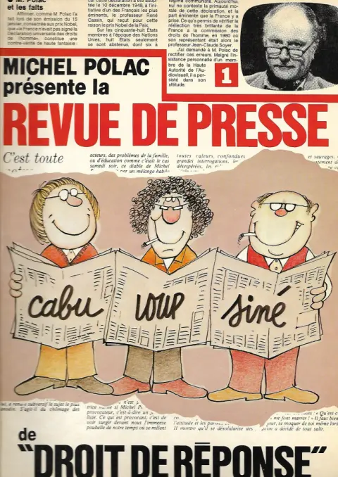 Revue de presse de droit de réponse