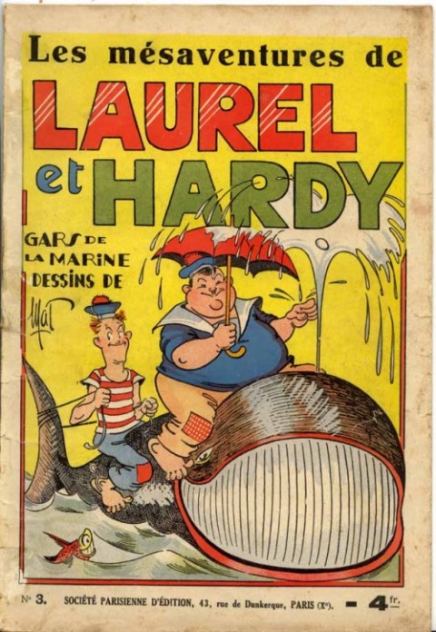 Couverture de l'album Les Mésaventures de Laurel et Hardy Tome 3 Laurel et Hardy gars de la marine