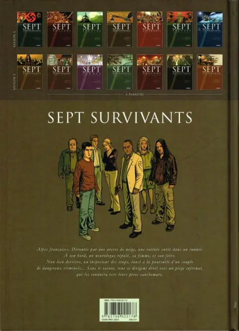 Verso de l'album Sept Cycle 2 Tome 8 Sept survivants