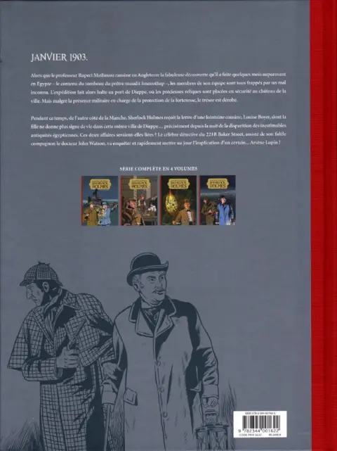 Verso de l'album Les Archives secrètes de Sherlock Holmes Tome 4 L'ombre d'Arsène Lupin