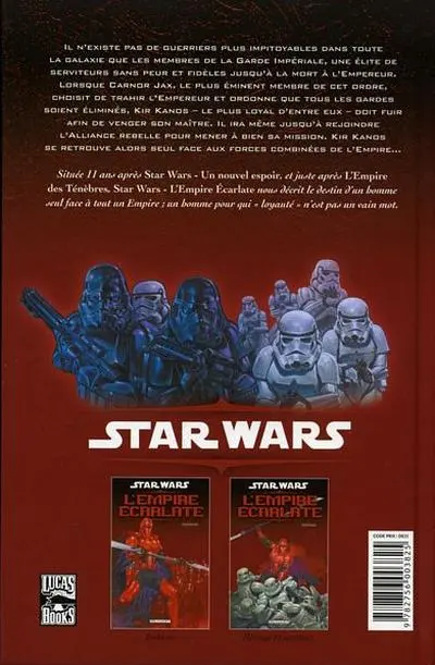 Verso de l'album Star Wars - L'Empire écarlate Tome 1 Trahison