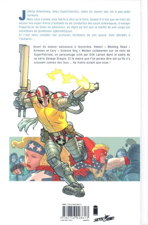 Verso de l'album SuperPatriote Tome 1 Le Dernier rempart