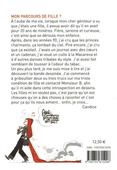 Verso de l'album Toutes des chieuses ? Les filles expliquées aux garçons