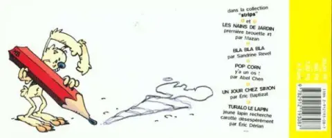 Verso de l'album Turalo le lapin Jeune lapin recherche carotte désespérément