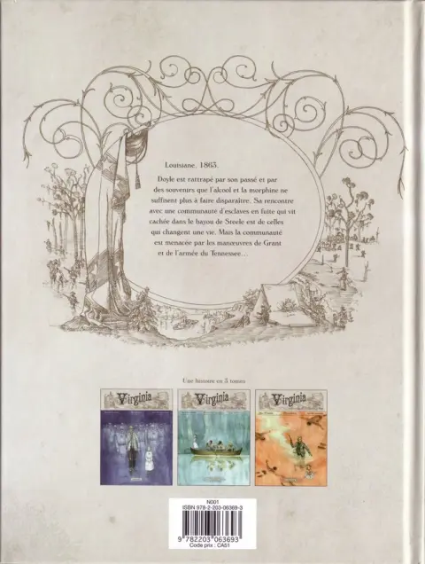 Verso de l'album Virginia Tome 2 Delirium Tremens